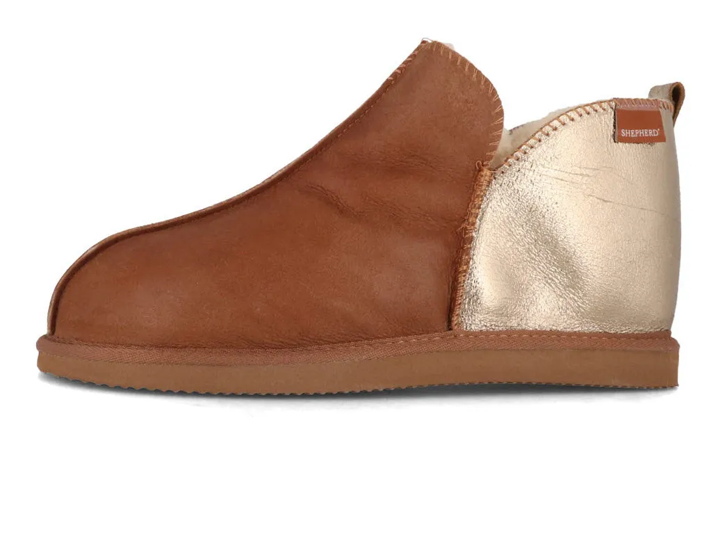 SHEPHERD Women Lambskin Boots 'Annie', cognac gold