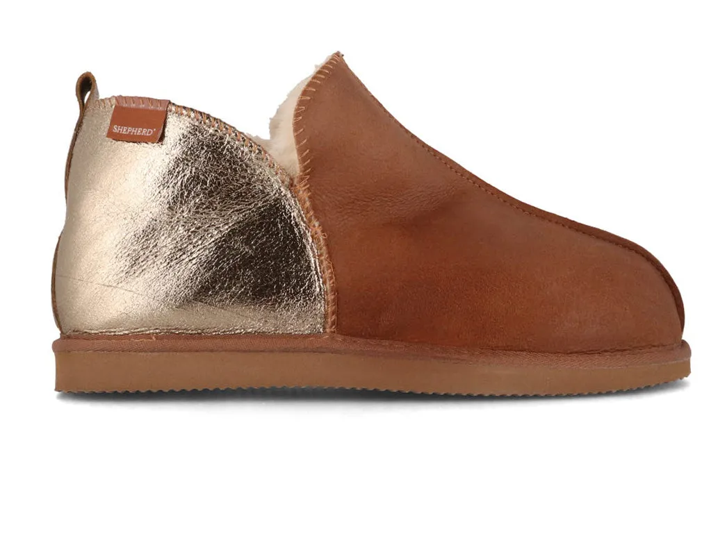 SHEPHERD Women Lambskin Boots 'Annie', cognac gold