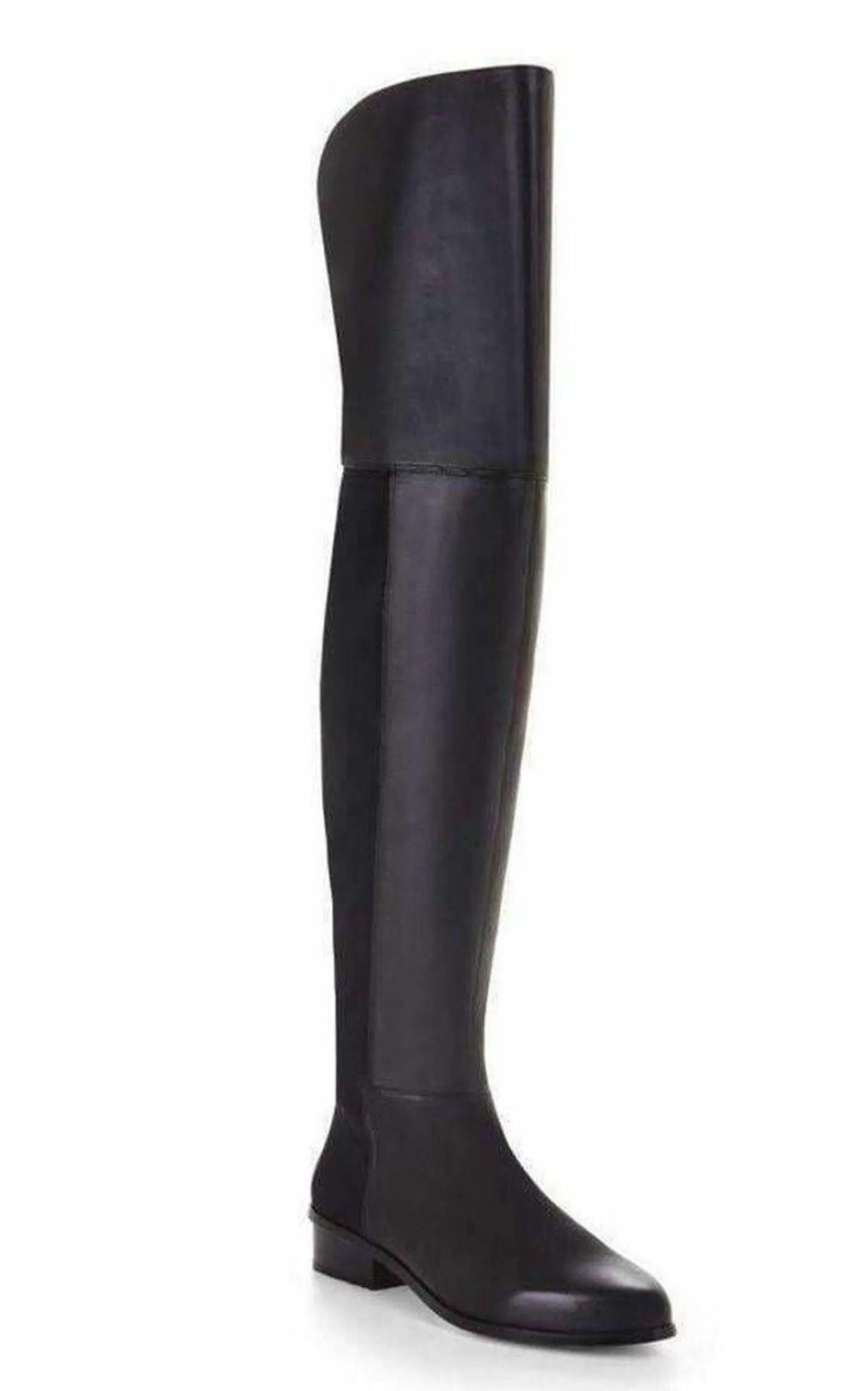 Slink Over the Knee Black Leather Boots