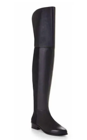 Slink Over the Knee Black Leather Boots