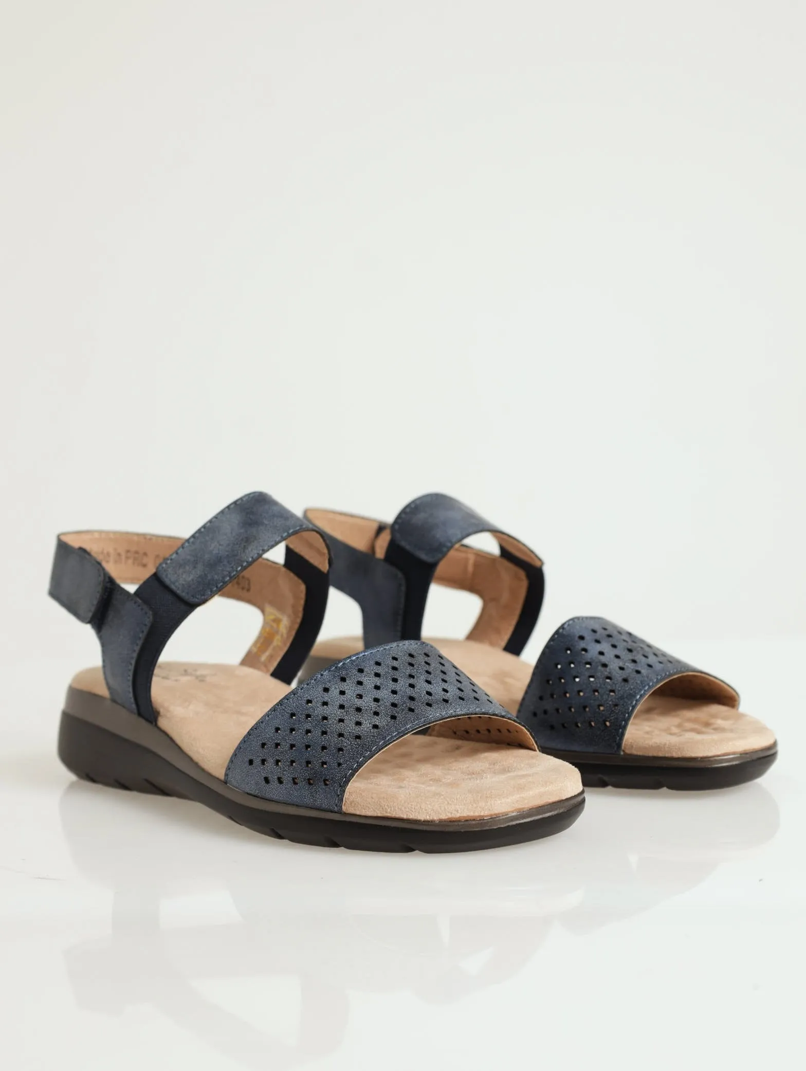 Soft Style Gina Multi Strap Comfort Sandal - Navy
