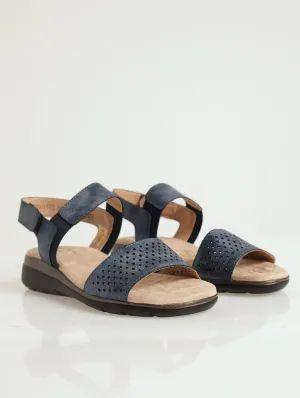 Soft Style Gina Multi Strap Comfort Sandal - Navy