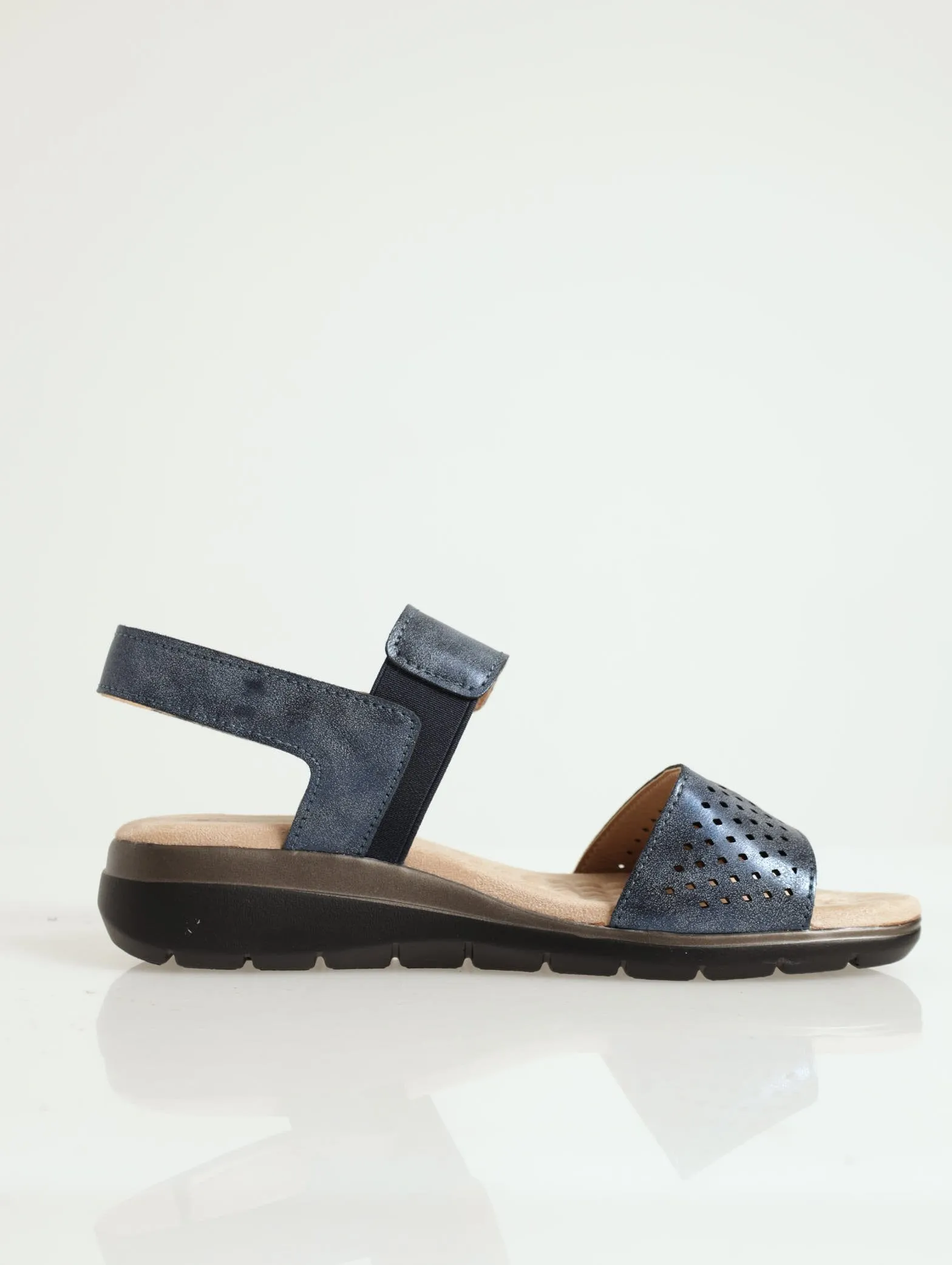 Soft Style Gina Multi Strap Comfort Sandal - Navy