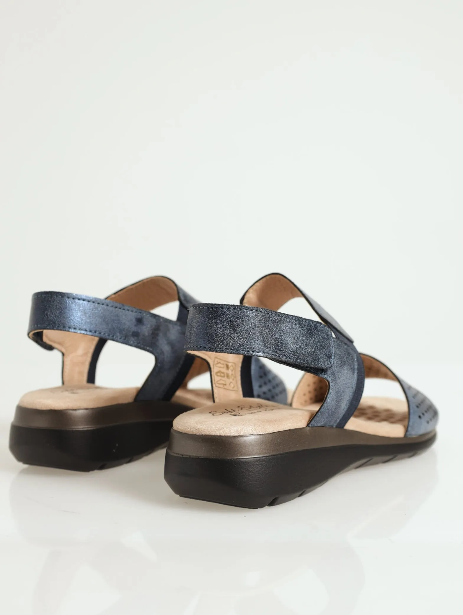 Soft Style Gina Multi Strap Comfort Sandal - Navy