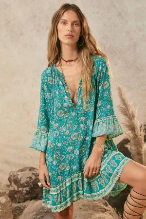 Spell Elysian Tunic Dress Jade