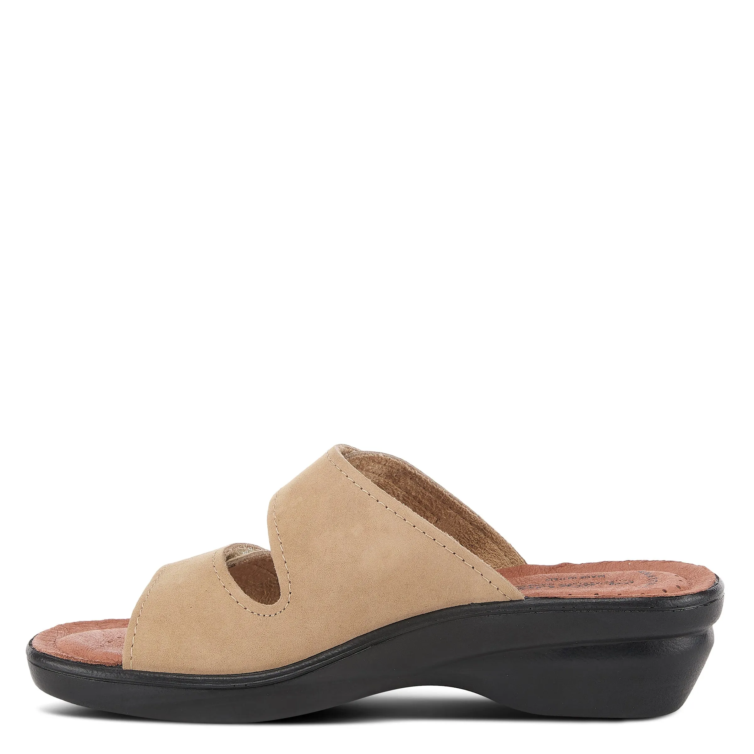 Spring Step Shoes  Flexus Aditi Slide Sandal Women’s Leather Nubuck