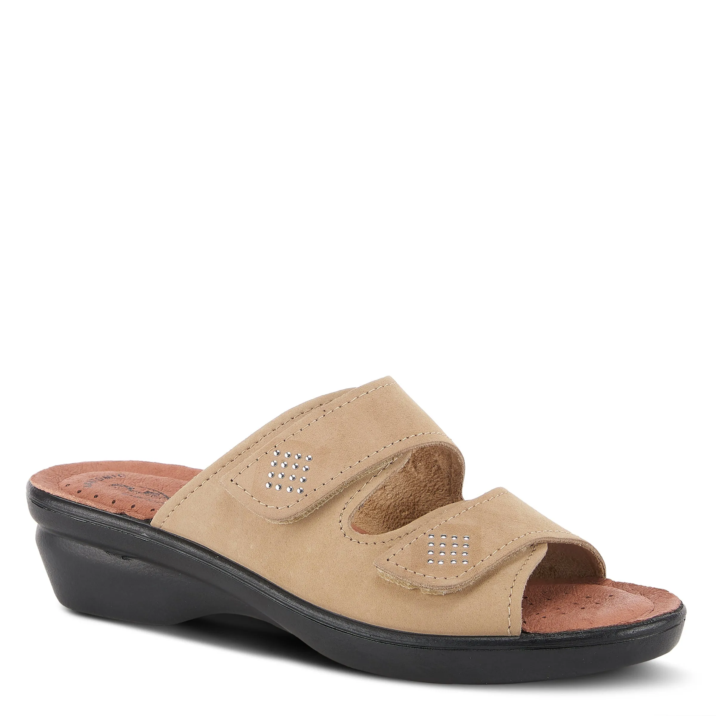 Spring Step Shoes  Flexus Aditi Slide Sandal Women’s Leather Nubuck