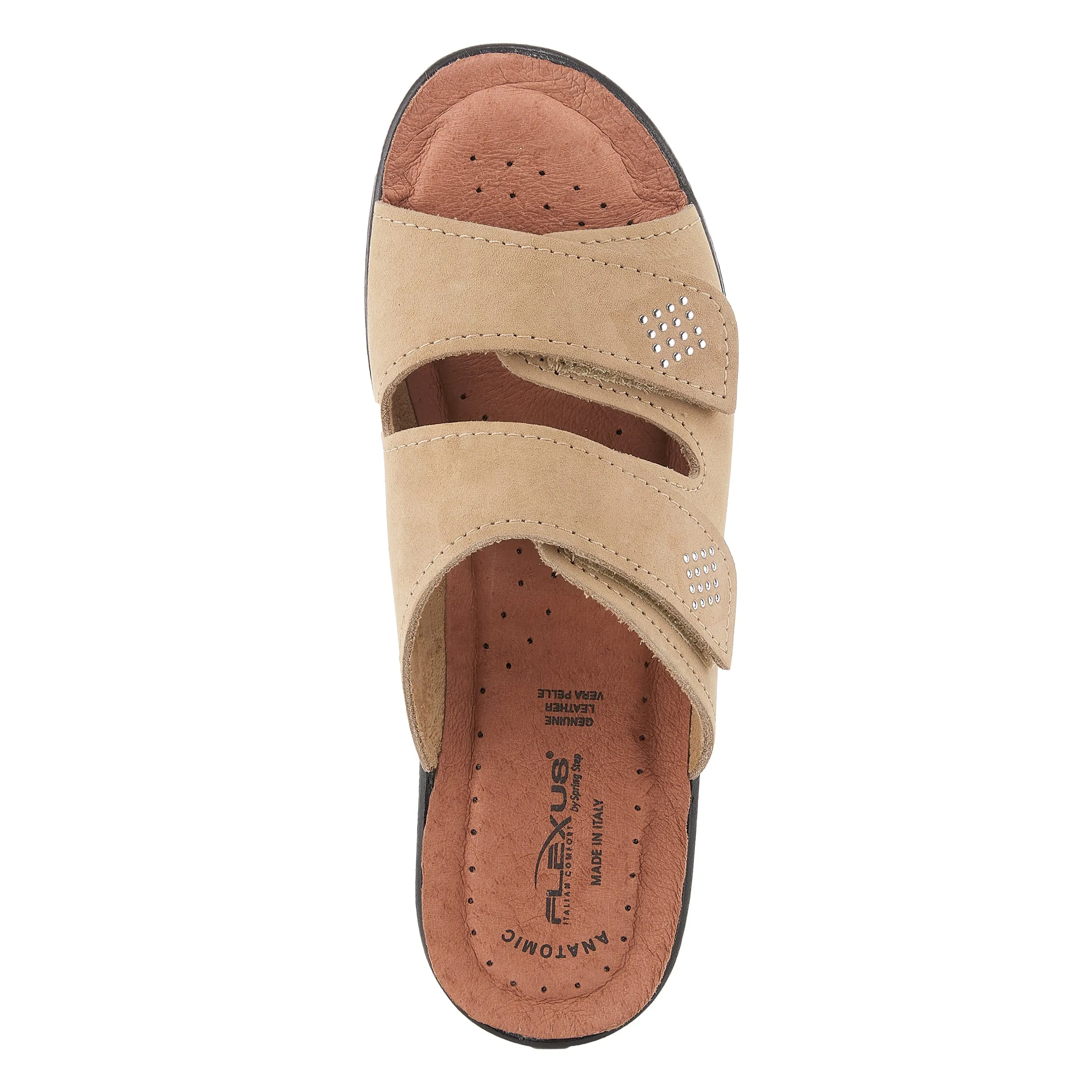 Spring Step Shoes  Flexus Aditi Slide Sandal Women’s Leather Nubuck