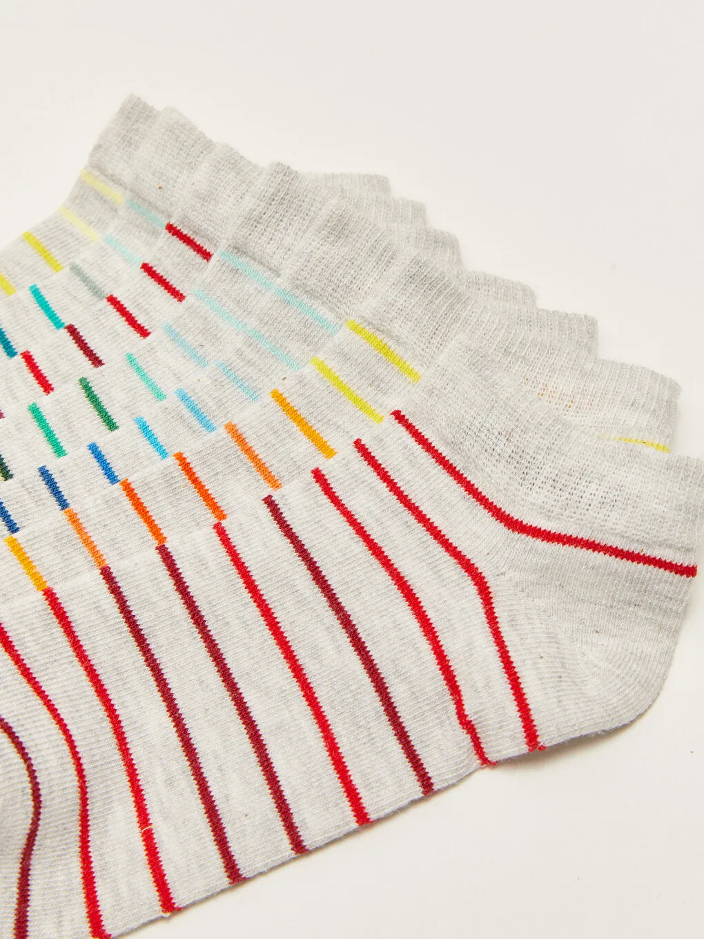 Striped Boy's Booties Socks 7-pack