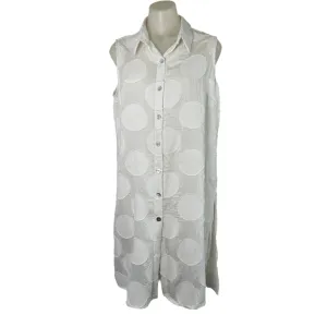 Taking Shape Sleeveless White Tank Dress - 14