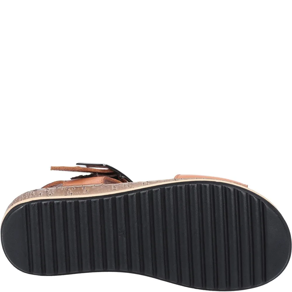 Tan Ellie Wide Fit Sandals