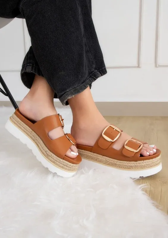 THE MONIQUE BUCKLED FASHION WEDGES