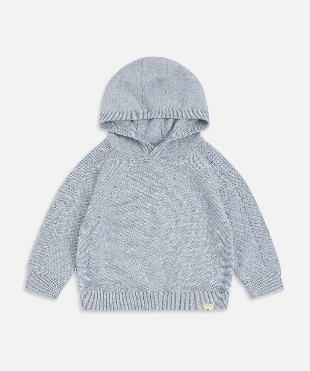 The Northridge Knitted Hoodie - Light Blue