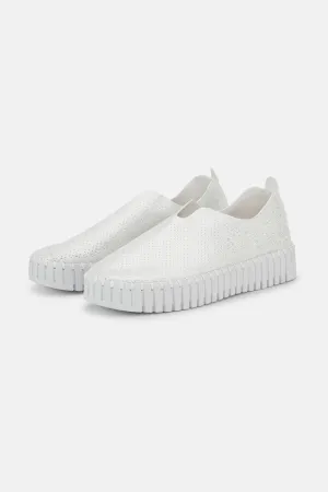 Tulip Plateauschuhe Glitter - White White