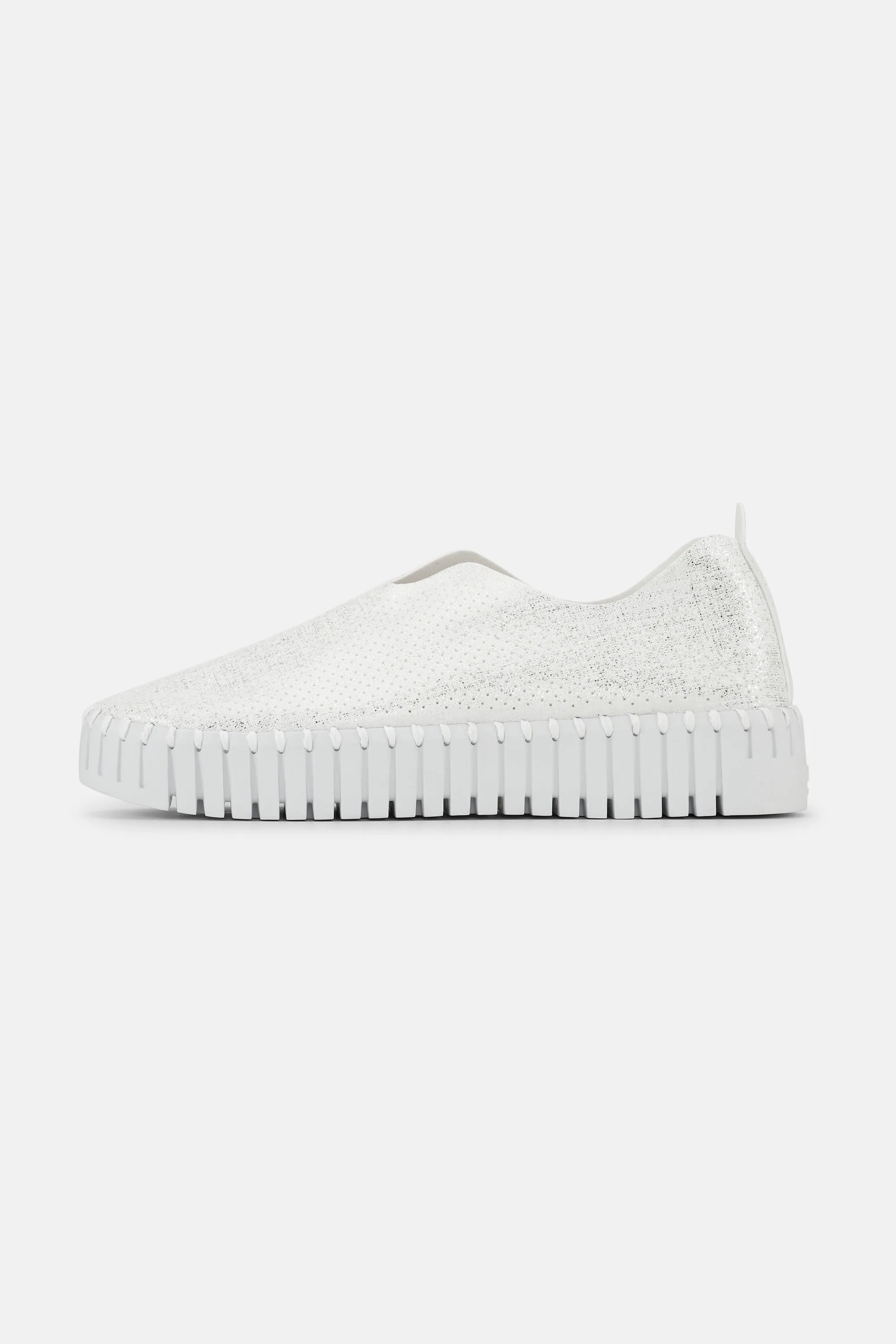 Tulip Plateauschuhe Glitter - White White