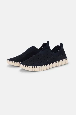 Tulip Slipper - Dark Indigo Pearled Ivory