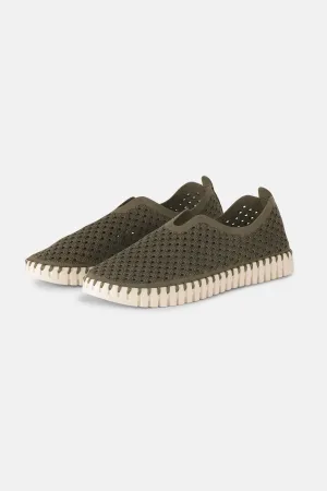 Tulip Slipper - Deep Olive