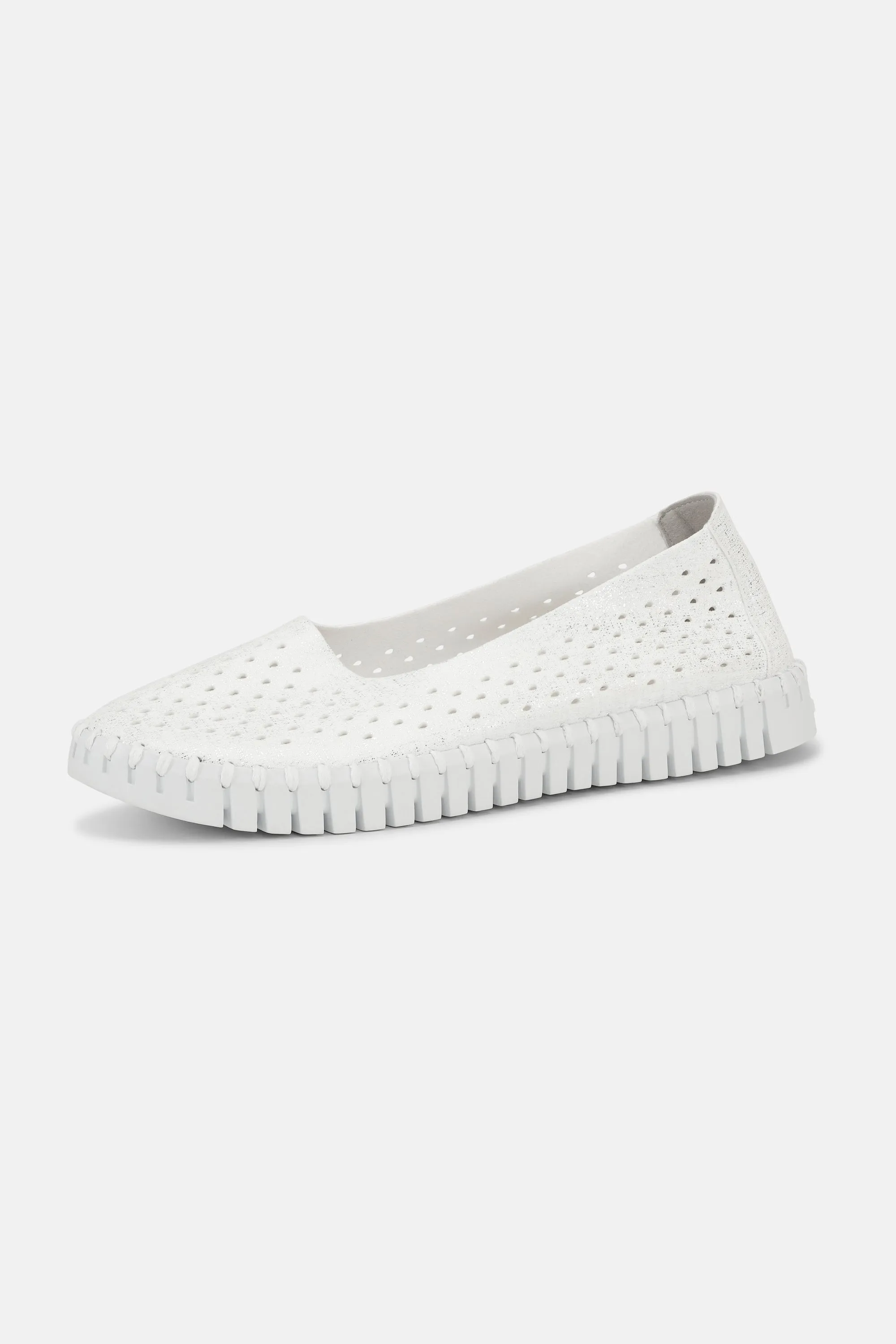 Tulip Slipper Glitter - White White