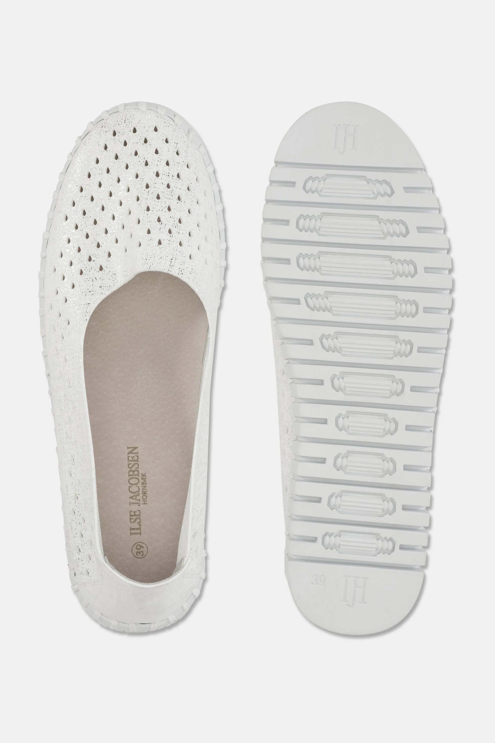 Tulip Slipper Glitter - White White