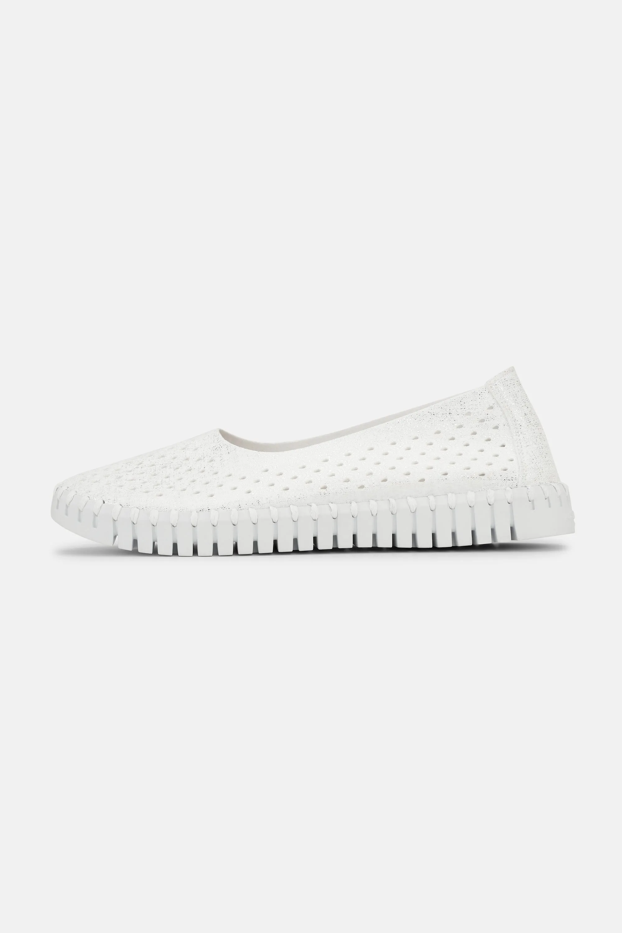 Tulip Slipper Glitter - White White