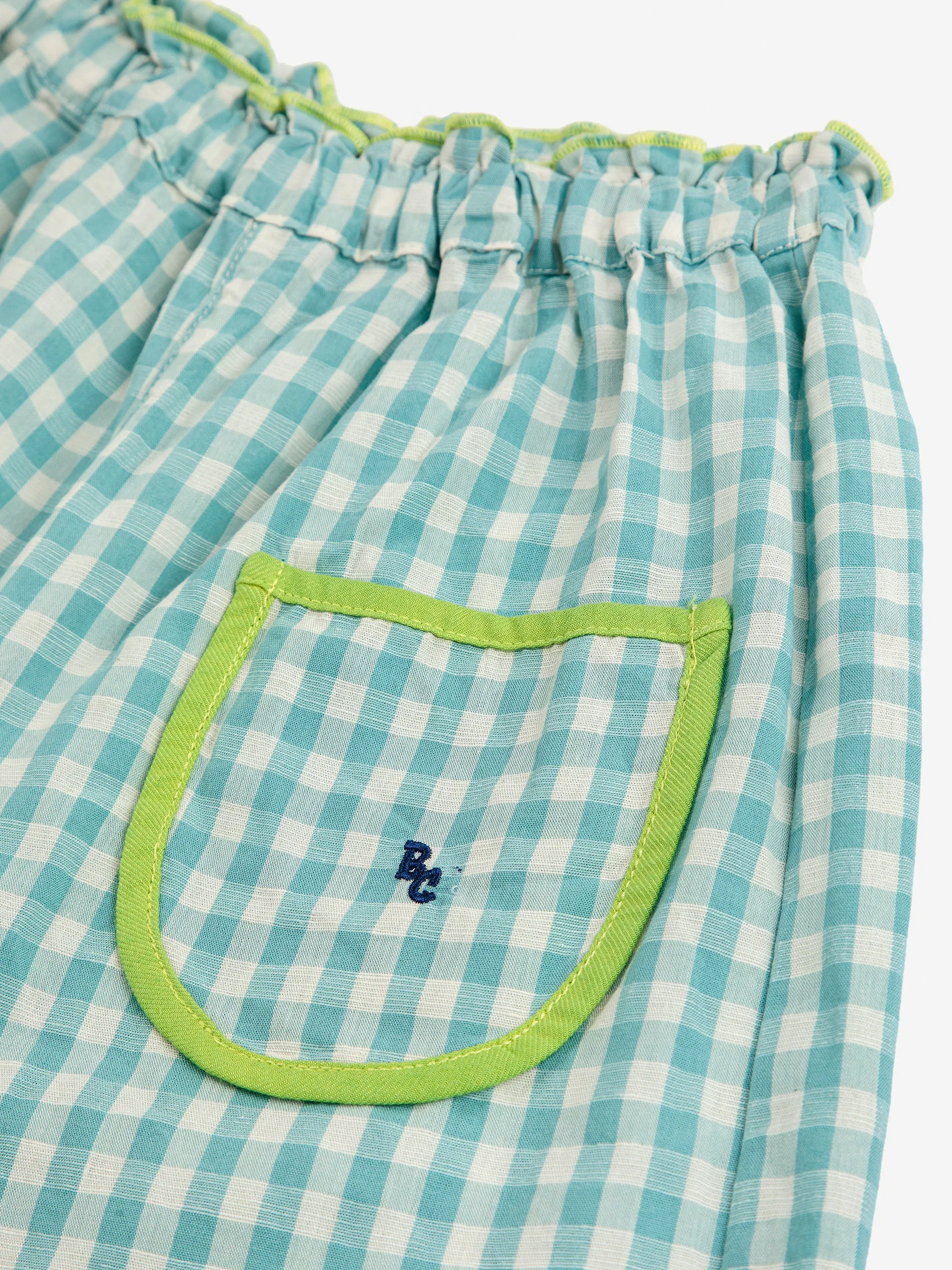 Vichy Woven Culotte Pants