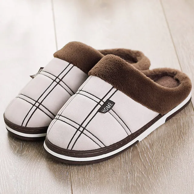 Warm slippers in winter