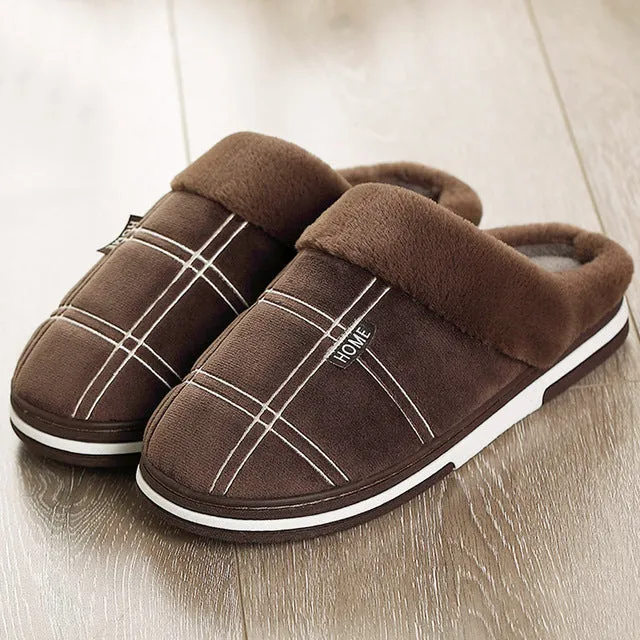 Warm slippers in winter