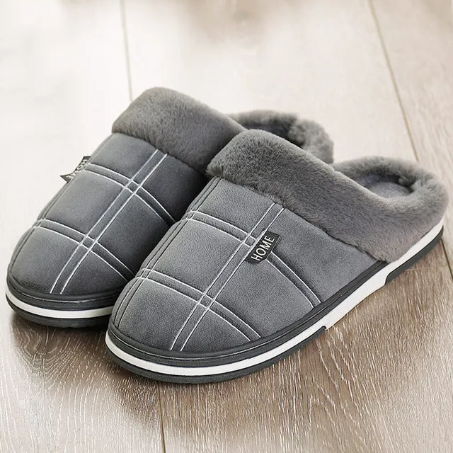 Warm slippers in winter
