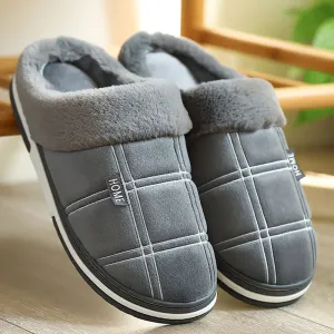 Warm slippers in winter