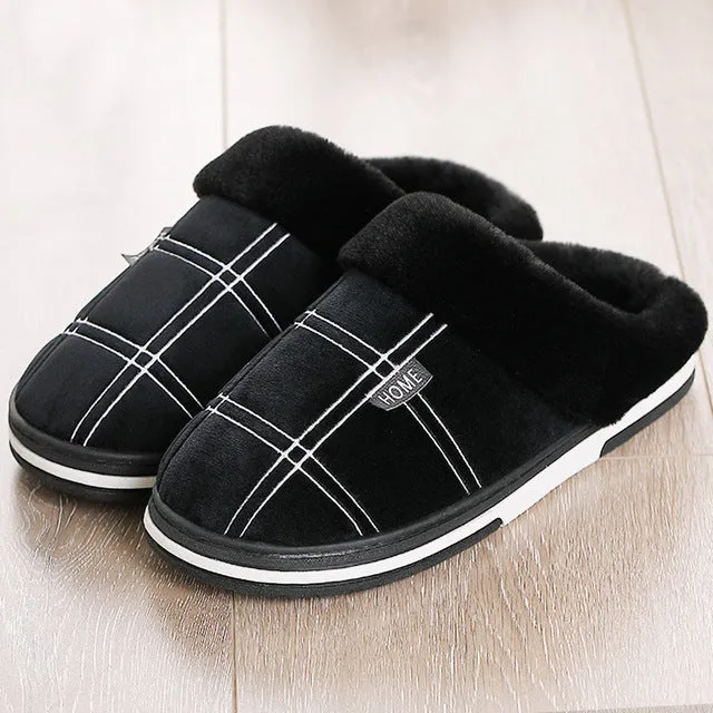 Warm slippers in winter