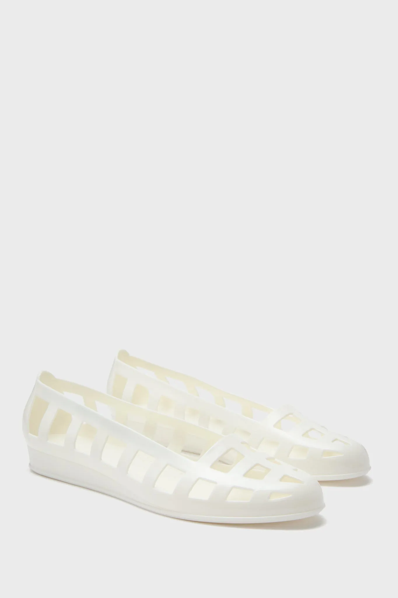 White Elli Ballerina Flats