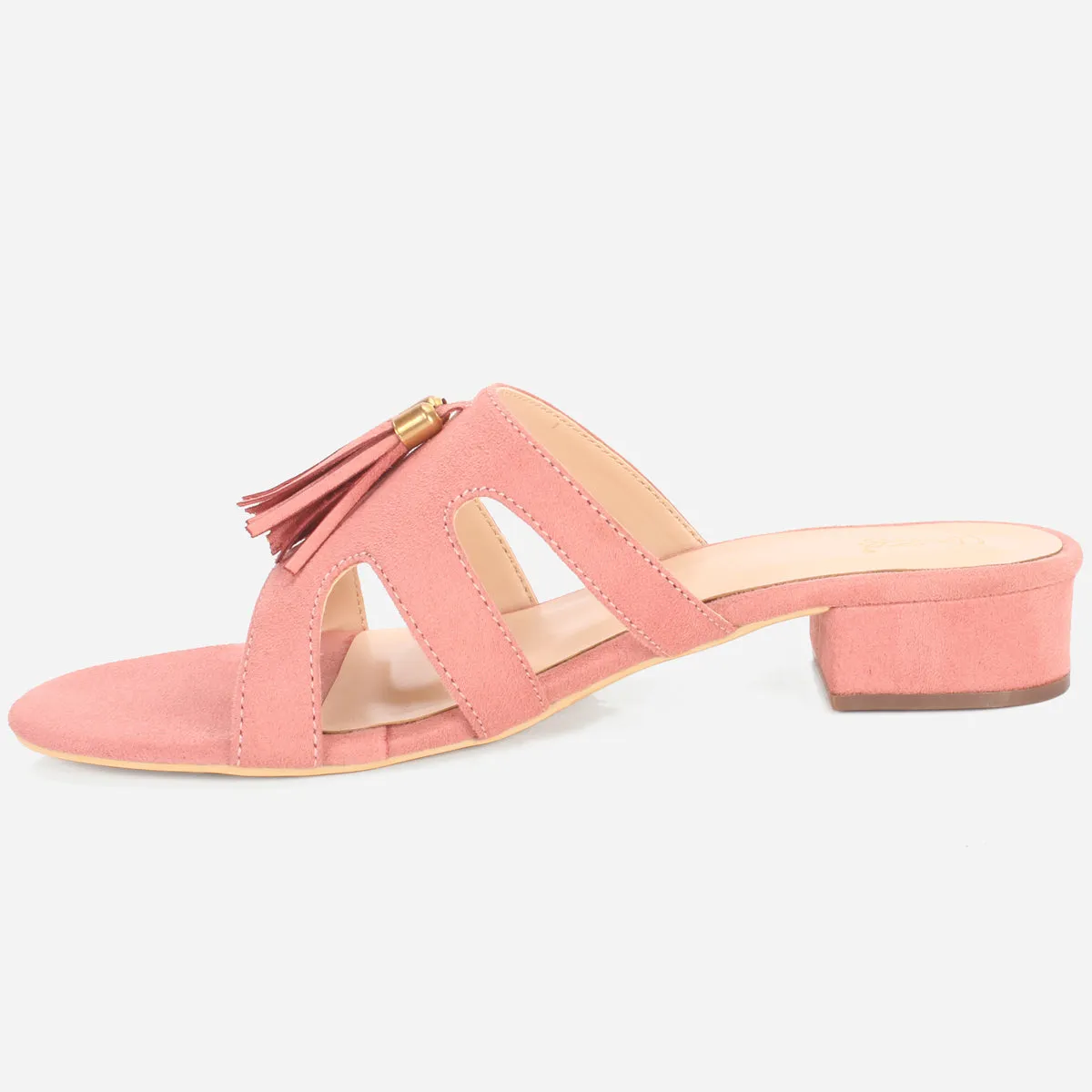 Women "CRUISE" Summer Decorated Block Heel Slippers