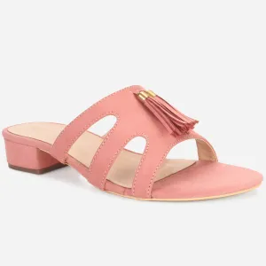 Women "CRUISE" Summer Decorated Block Heel Slippers