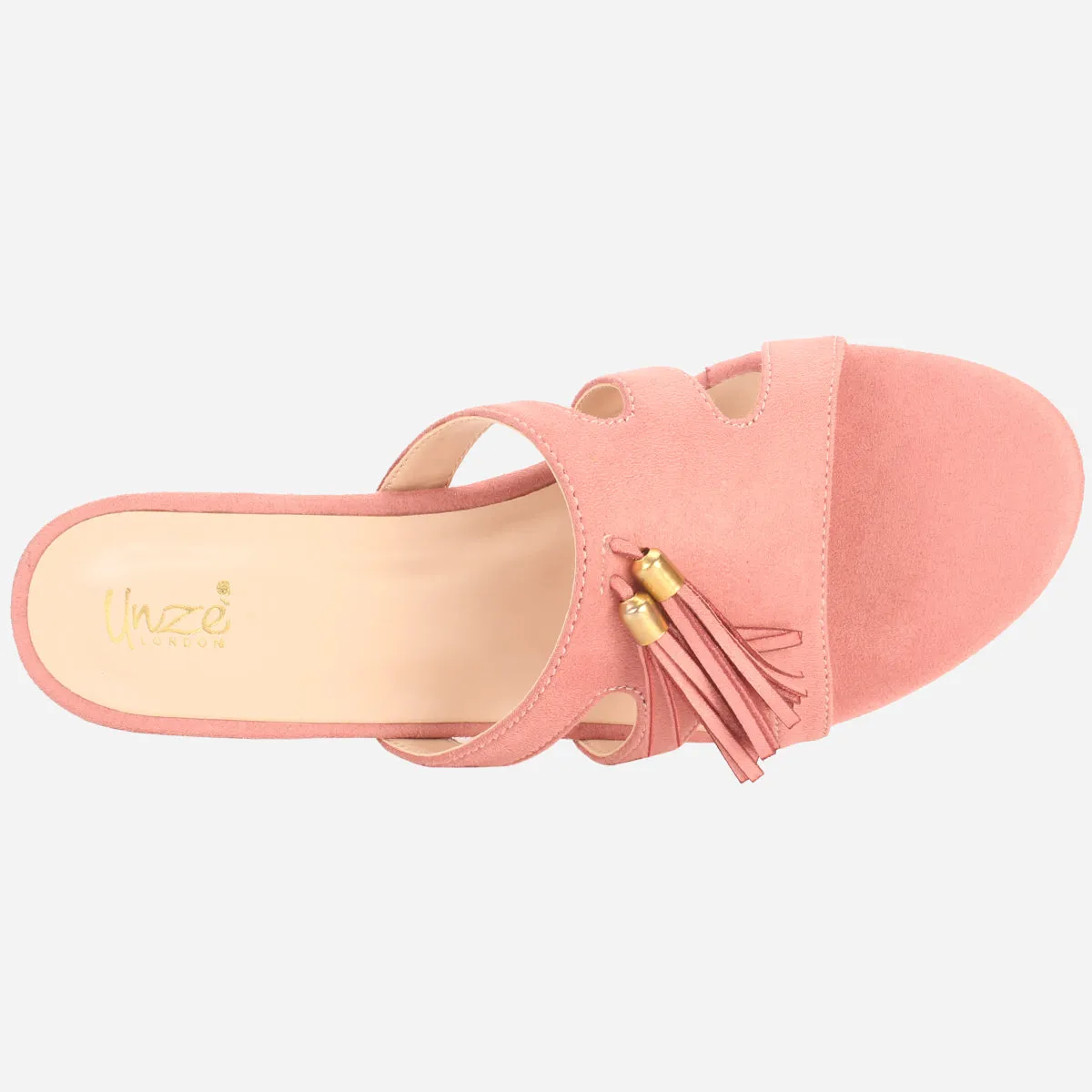 Women "CRUISE" Summer Decorated Block Heel Slippers