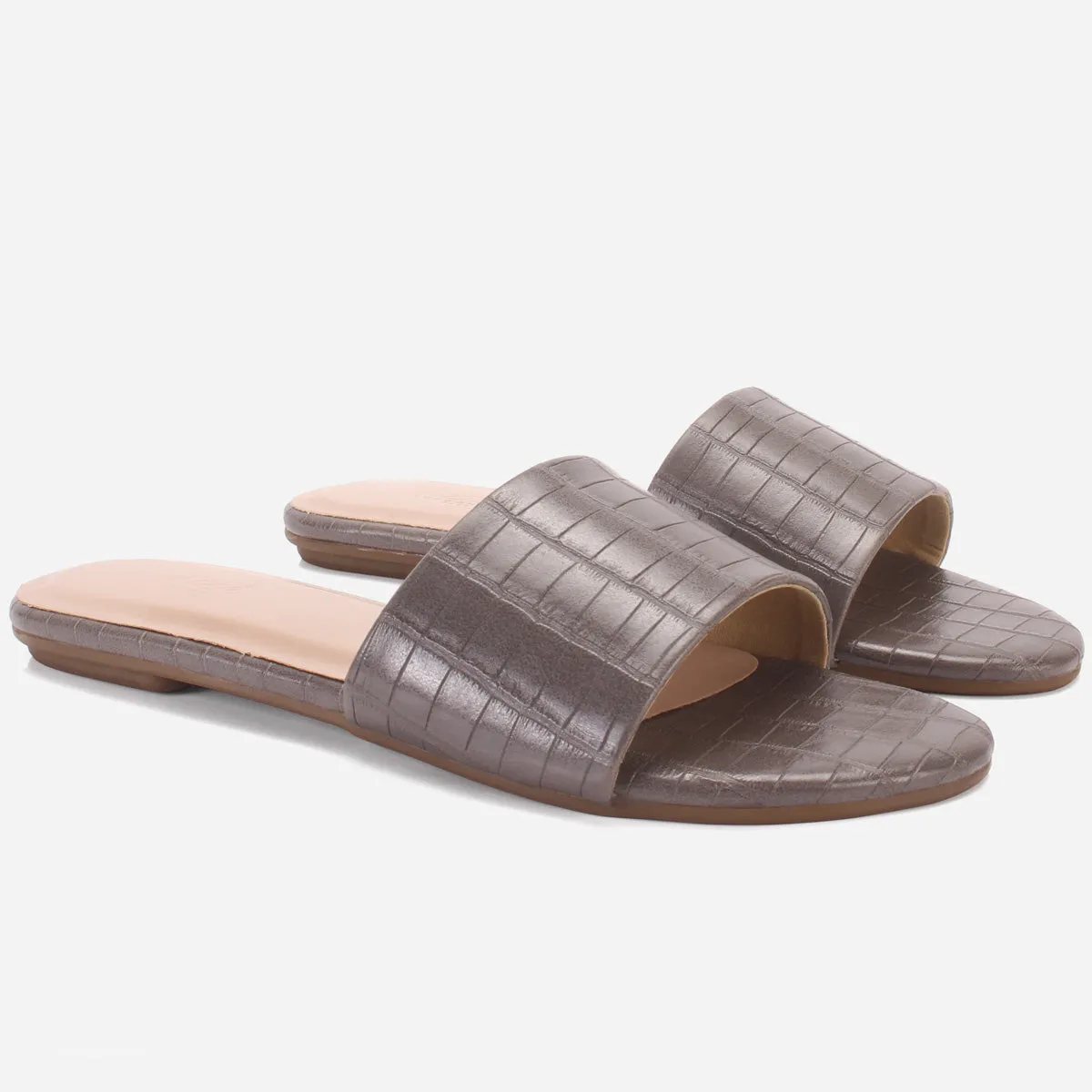 Women "LILY" Matt Slip On Slippers
