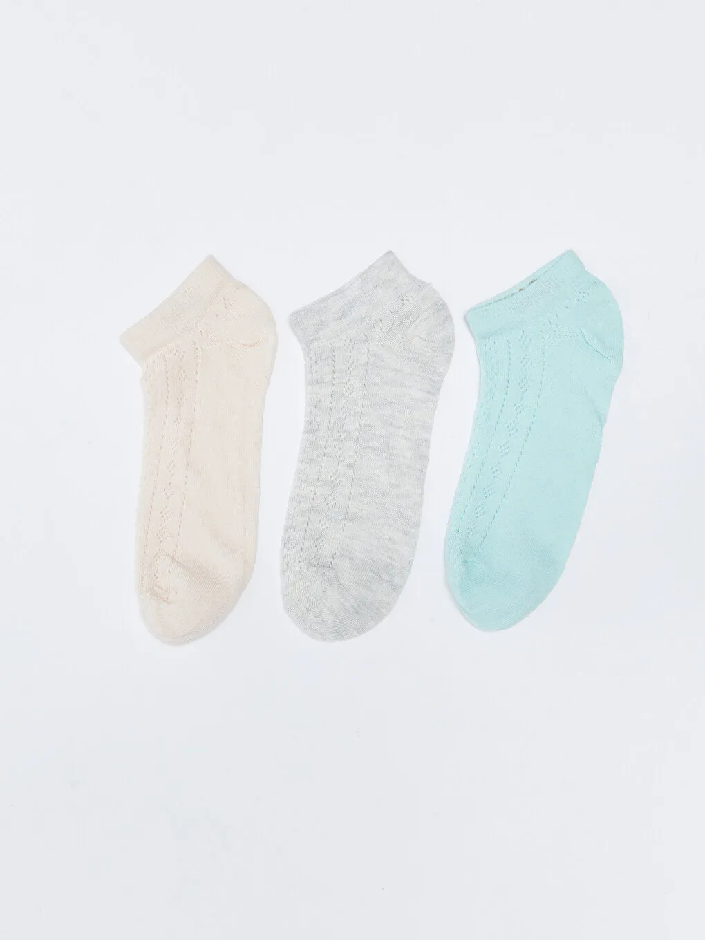 Women's Flat Booties Socks 3 Pack