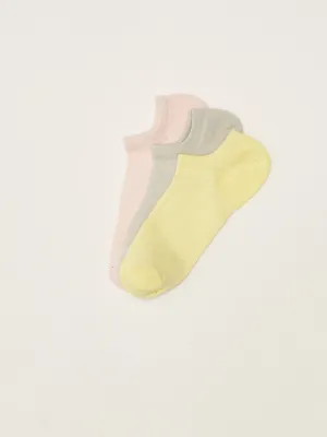 Women's Flat Booties Socks 3 Pack
