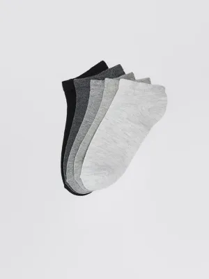 Women's Flat Booties Socks Pack of 5
