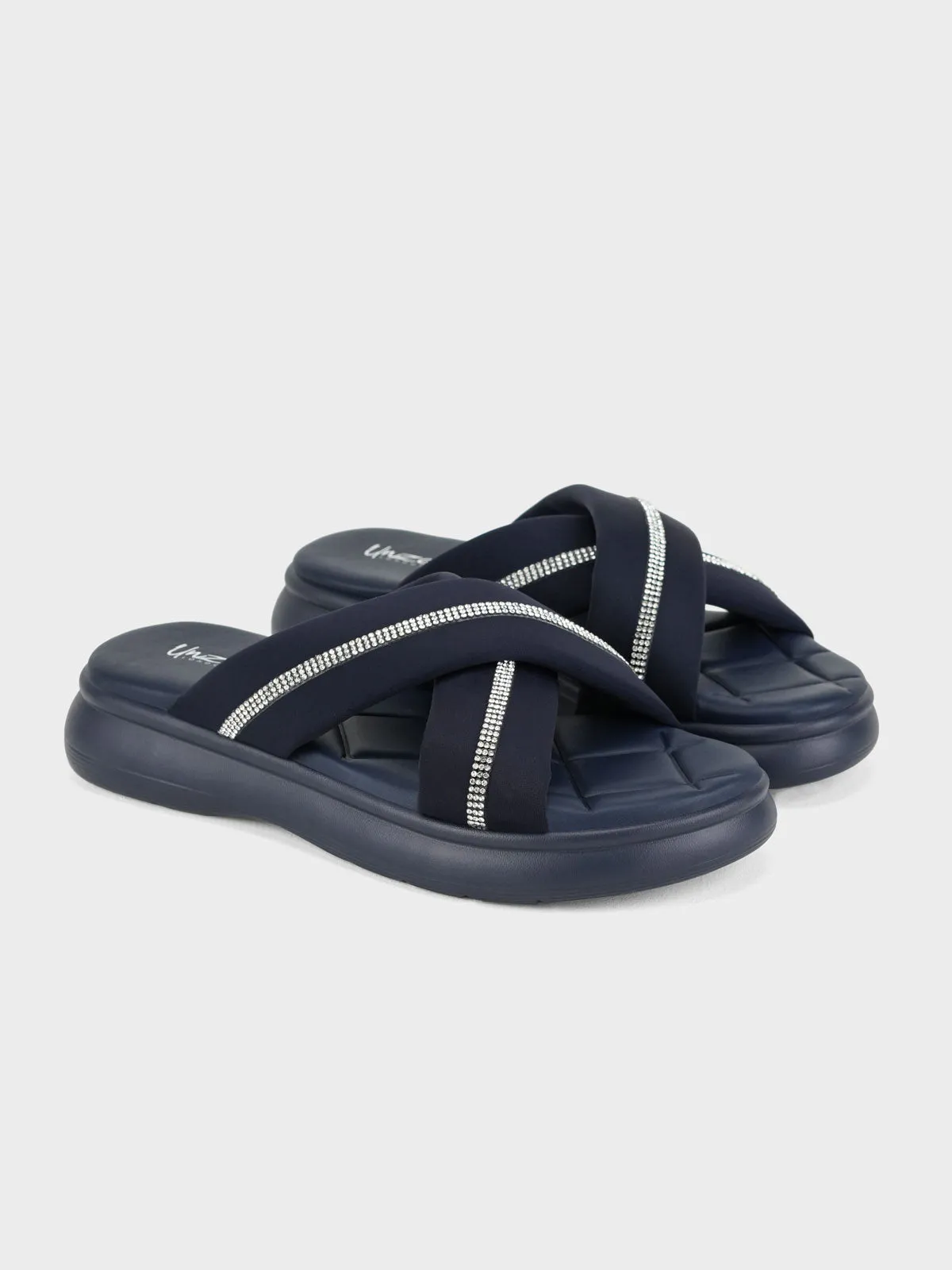 Womens "KEAWE" Crossover Casual Slippers