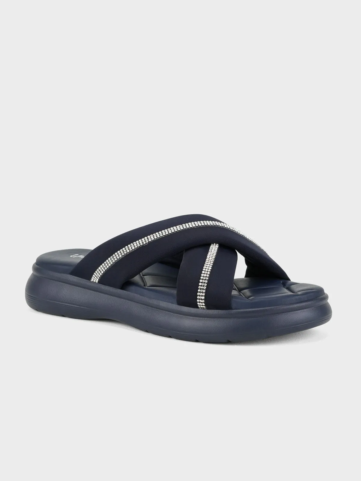 Womens "KEAWE" Crossover Casual Slippers