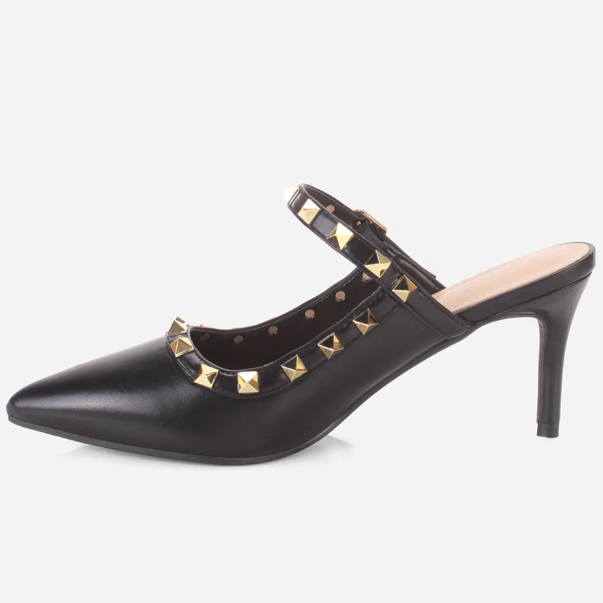 Women's "LIZA" Studs Accented Sandals
