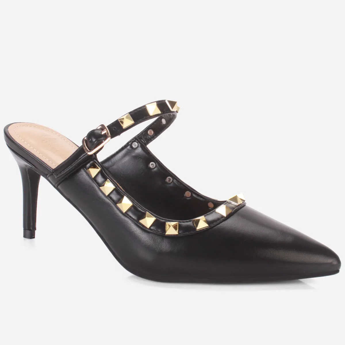 Women's "LIZA" Studs Accented Sandals