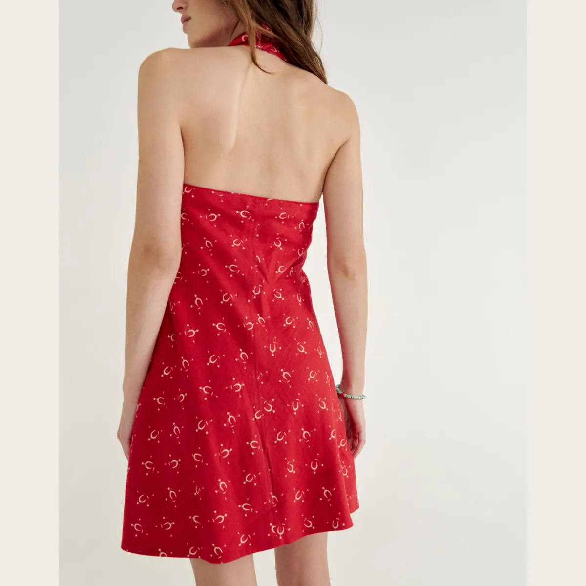 Women's Sleeveless Collared Mini Dress