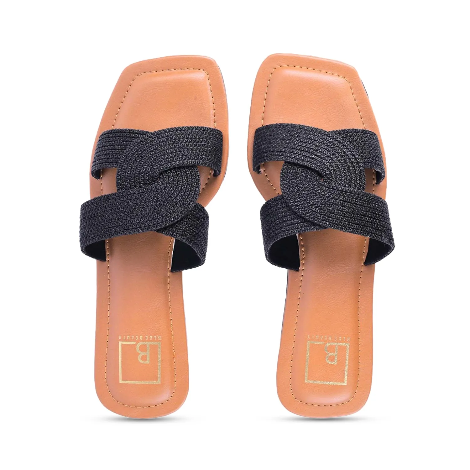 Woven Strap Slip-On Flat