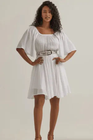Wrangler Retro Women's Off White Swiss Dot Americana Dress 112344666
